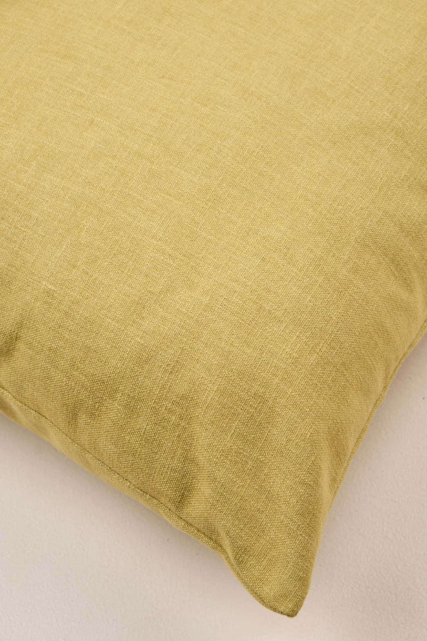 SOLID & TEXTURED CUSHIONS Solid Olive Cushion Cover (41 Cm X 41 Cm)