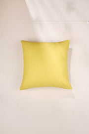 SOLID & TEXTURED CUSHIONS Solid Pale Yellow Cushion Cover (41 Cm X 41 Cm)