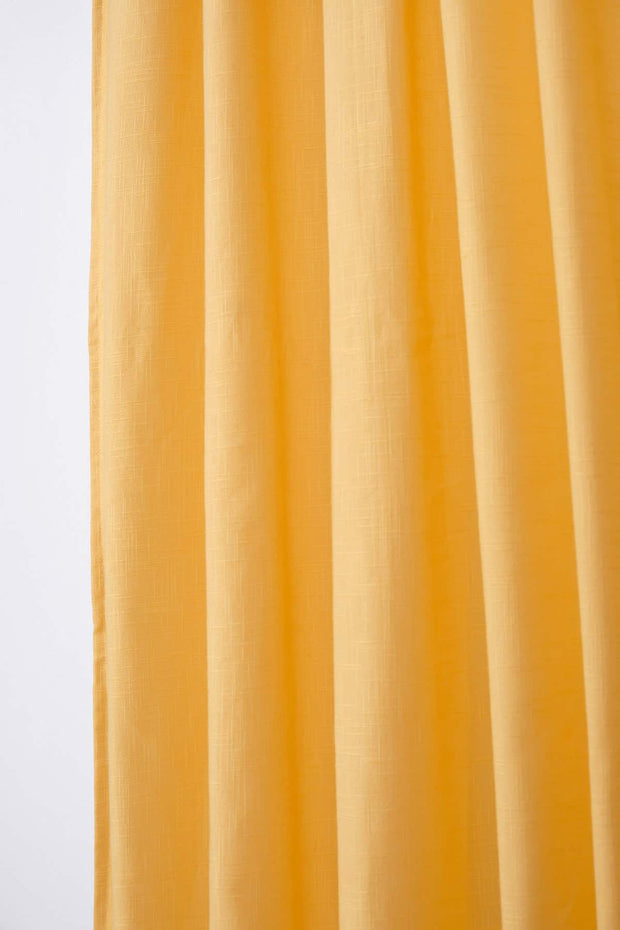 SOLID & TEXTURED COTTON FABRICS Solid Cotton Fabric And Curtains (Mustard Yellow)