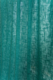 CURTAINS Solid Turquoise Window Blinds In Cotton Fabric