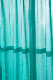 CURTAINS Solid Soft Teal Sheer Curtain