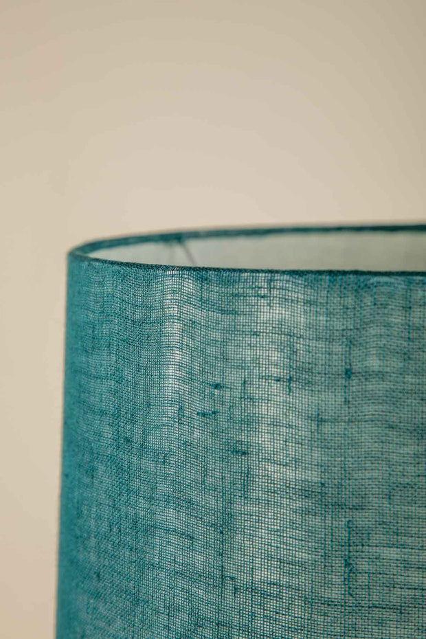 LAMPSHADES Solid Medium Drum Lampshade (Deep Teal)