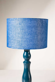 LAMPSHADES Solid Medium Drum Lampshade (City Blue)