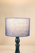 LAMPSHADES Solid Medium Drum Lampshade (City Blue)