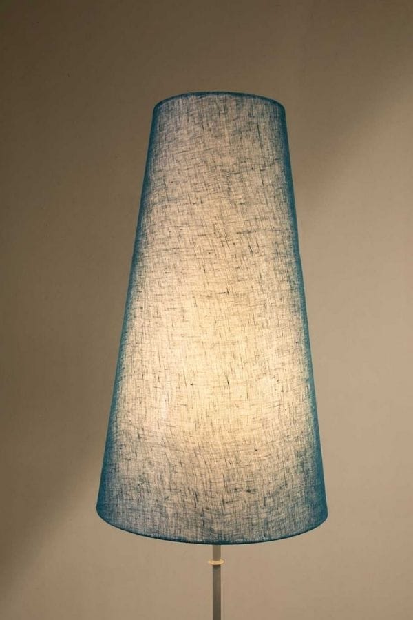 LAMPSHADES Solid Tall Taper Lampshade (Turquoise Blue)