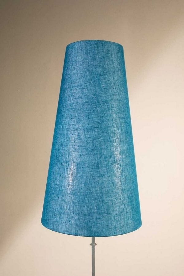 LAMPSHADES Solid Tall Taper Lampshade (Turquoise Blue)