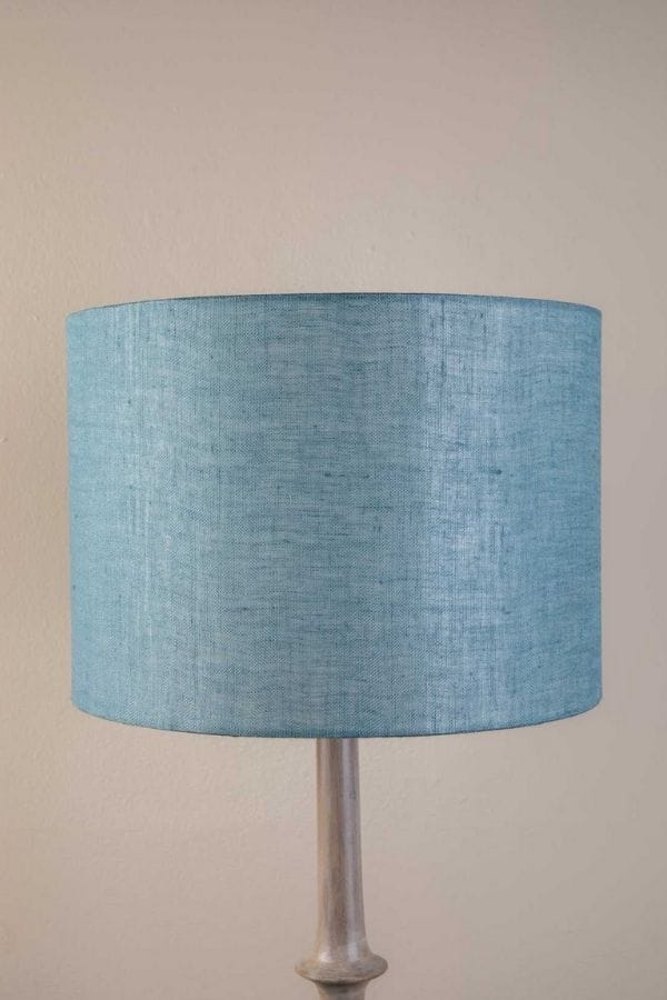 LAMPSHADES Solid Large Drum Lampshade (Aqua Blue)