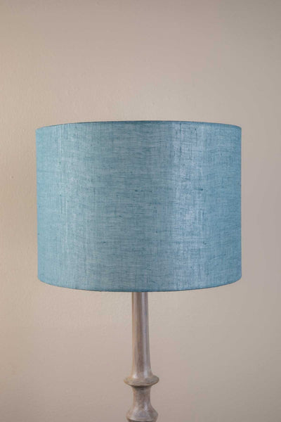 LAMPSHADES Solid Large Drum Lampshade (Aqua Blue)