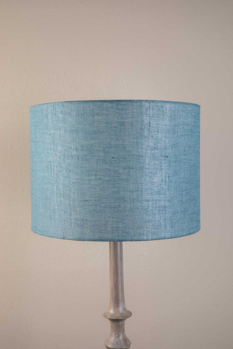 LAMPSHADES Solid Large Drum Lampshade (Aqua Blue)