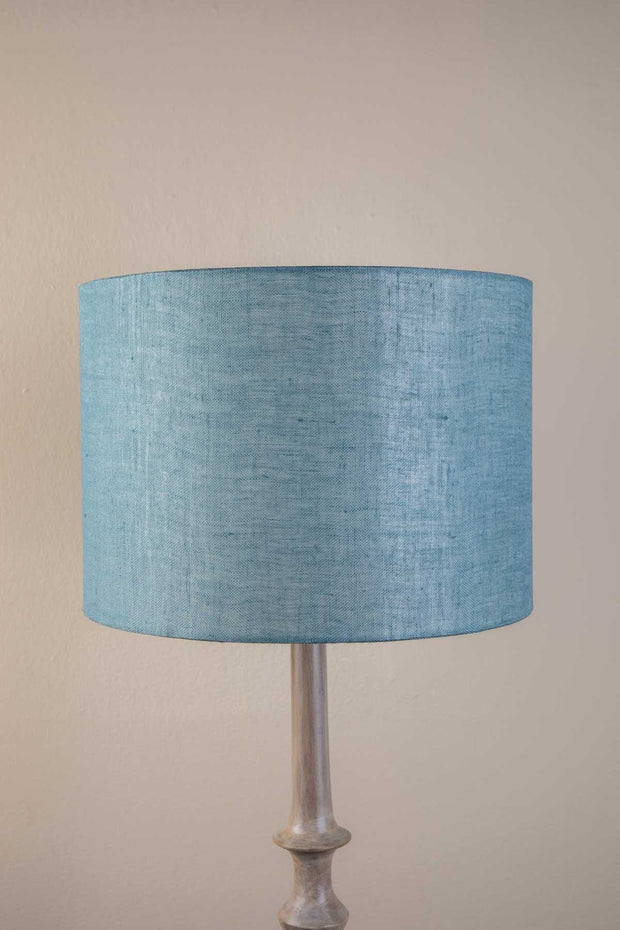 LAMPSHADES Solid Large Drum Lampshade (Aqua Blue)