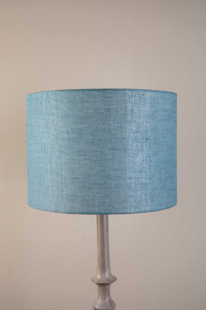LAMPSHADES Solid Large Drum Lampshade (Aqua Blue)
