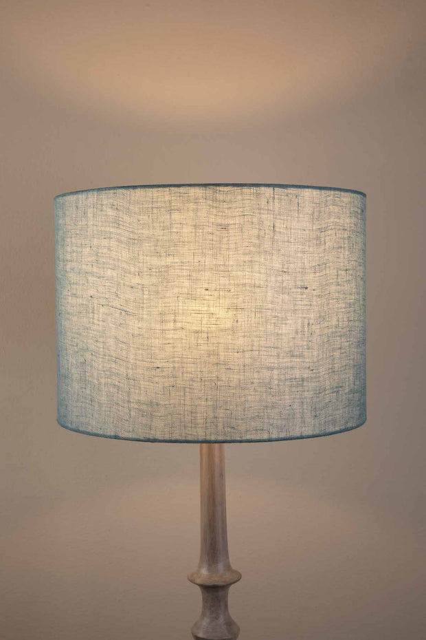 LAMPSHADES Solid Large Drum Lampshade (Aqua Blue)