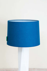 LAMPSHADES Solid Medium Drum Lampshade (Blue)