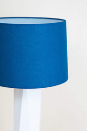 LAMPSHADES Solid Medium Drum Lampshade (Blue)