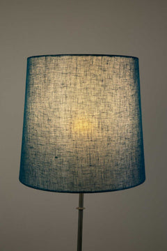 LAMPSHADES Solid Medium Drum Lampshade (Turquoise Blue )