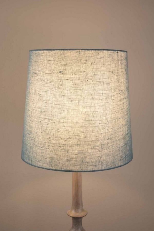 LAMPSHADES Solid Medium Taper Lampshade (Aqua Blue)