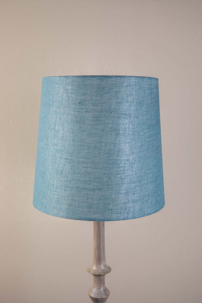 LAMPSHADES Solid Medium Taper Lampshade (Aqua Blue)