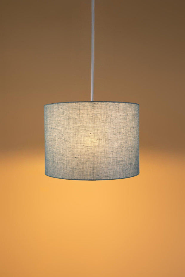PENDANT LAMPS Solid Large Drum Pendant (Aqua Blue)