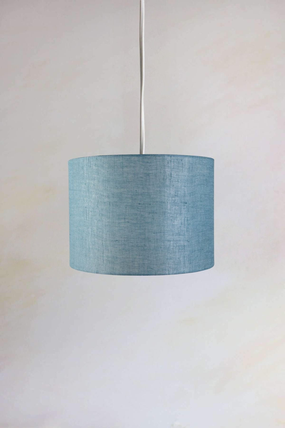 Solid Large Drum Pendant (Aqua Blue)
