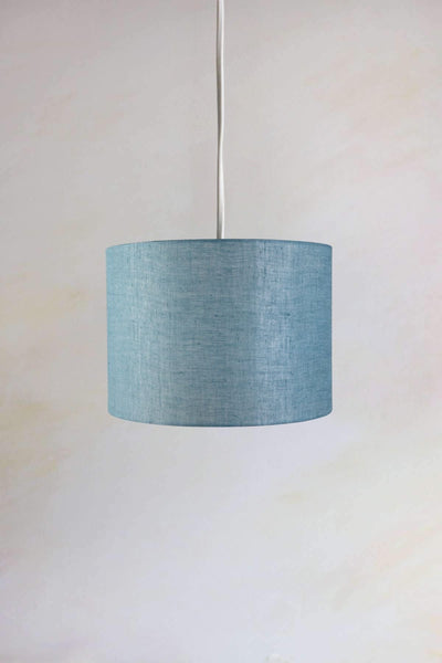PENDANT LAMPS Solid Large Drum Pendant (Aqua Blue)