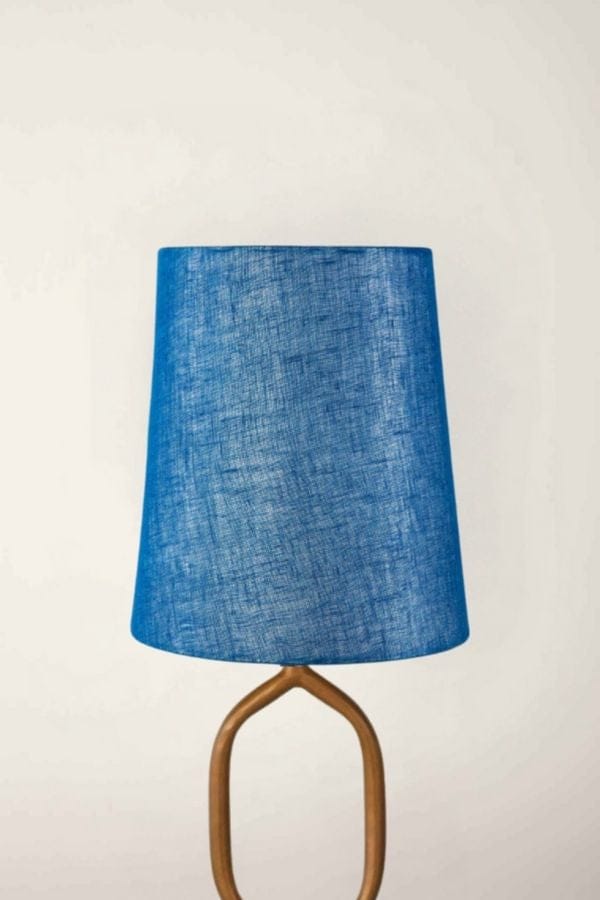 LAMPSHADES Solid Small Taper Lampshade (City Blue)