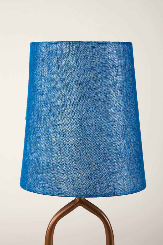 LAMPSHADES Solid Small Taper Lampshade (City Blue)