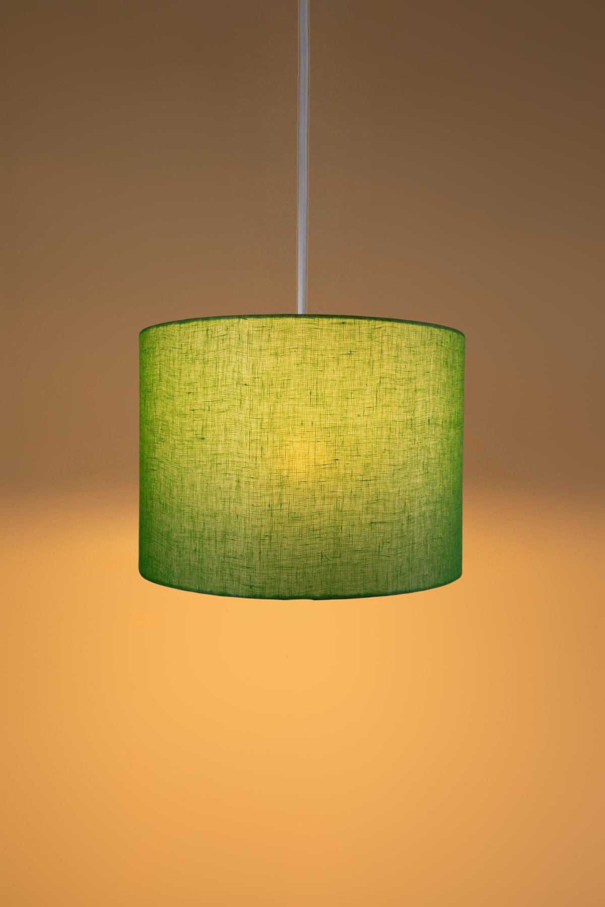 PENDANT LAMPS Solid Large Drum Pendant (Fresh Green)
