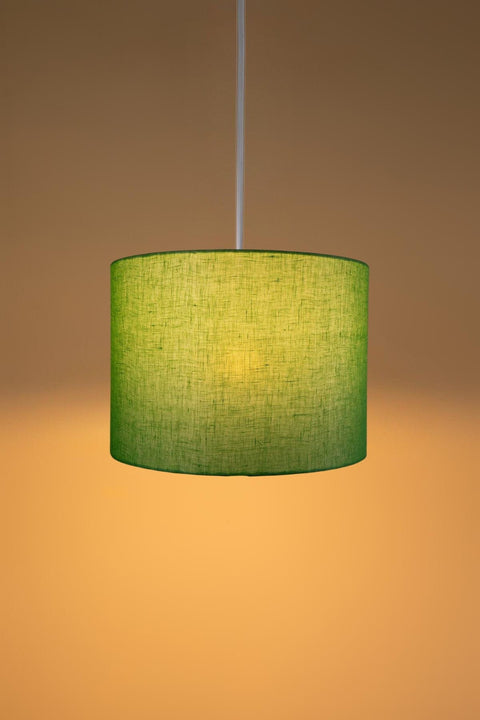 PENDANT LAMPS Solid Large Drum Pendant (Fresh Green)