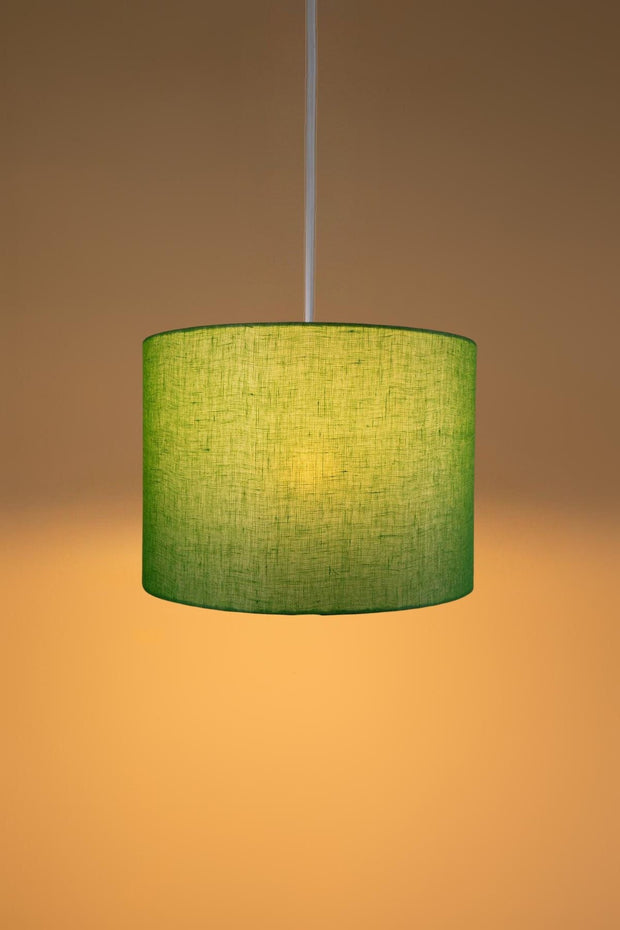 PENDANT LAMPS Solid Large Drum Pendant (Fresh Green)
