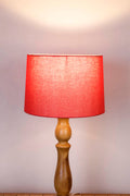 LAMPSHADES Solid Medium Drum Lampshade (Red)