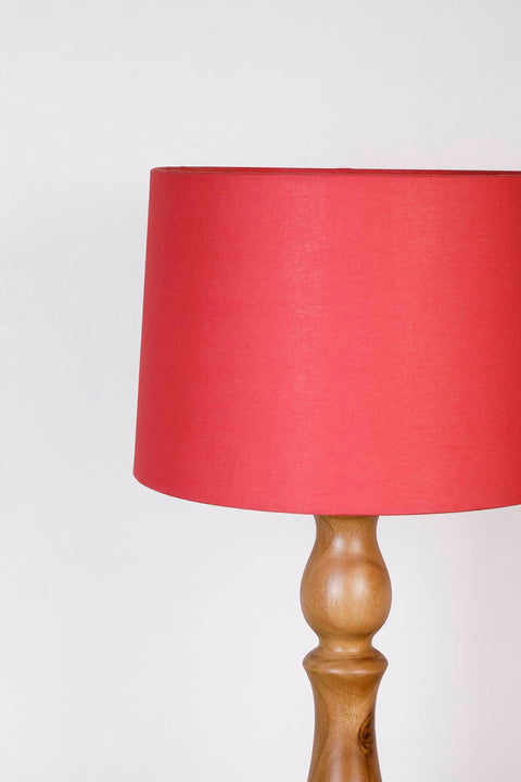 LAMPSHADES Solid Medium Drum Lampshade (Red)