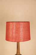 LAMPSHADES Solid Medium Taper Drum Lampshade (Dusky Red)