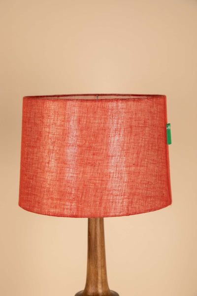 LAMPSHADES Solid Medium Drum Lampshade (Dusky Red)