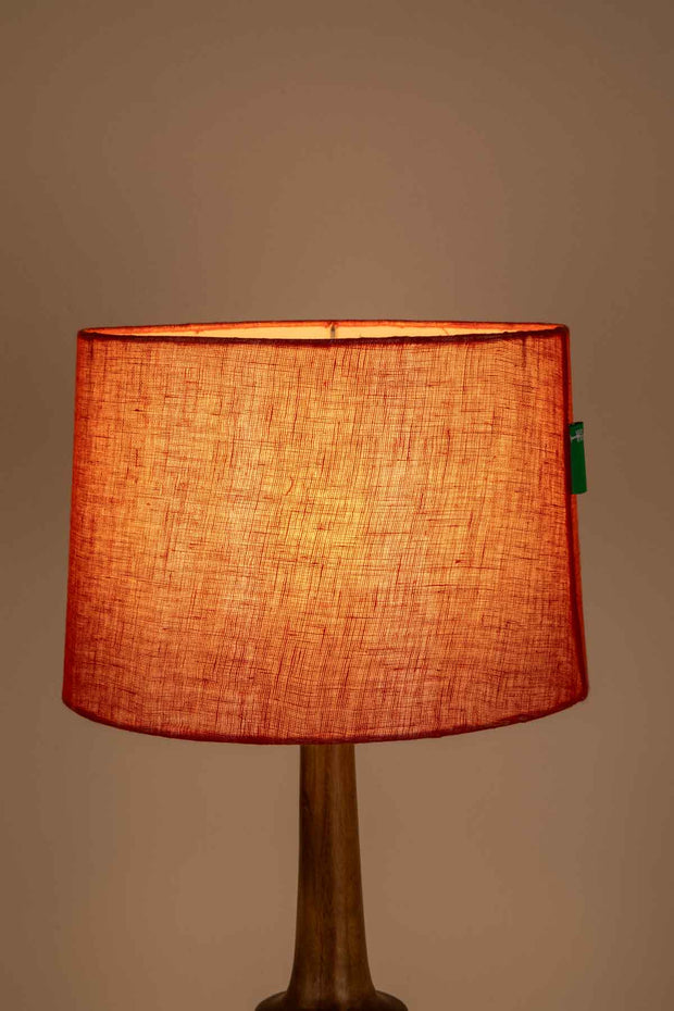 LAMPSHADES Solid Medium Drum Lampshade (Dusky Red)