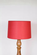 LAMPSHADES Solid Medium Taper Drum Lampshade (Red)