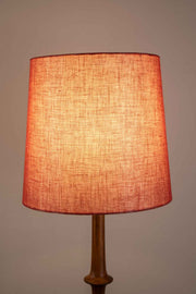 LAMPSHADES Solid Medium Taper Lampshade (Dusky Red)