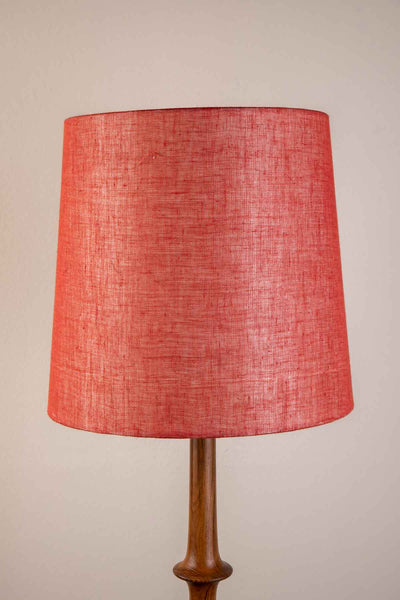 LAMPSHADES Solid Medium Taper Lampshade (Dusky Red)