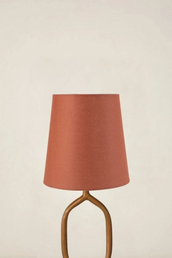 LAMPSHADES Solid Tiny Taper Lampshade (Dusky Red)