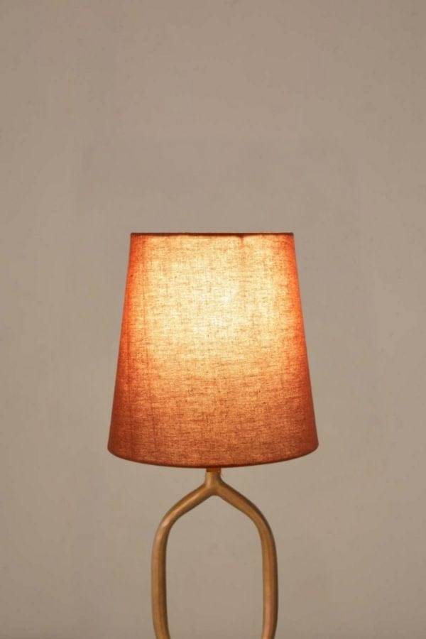 Solid Tiny Taper Lampshade (Rust Red)