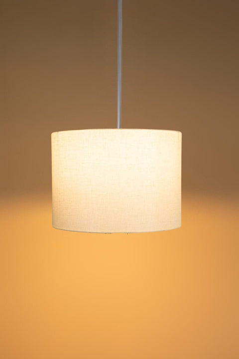 PENDANT LAMPS Solid Large Drum Pendant (Off White)