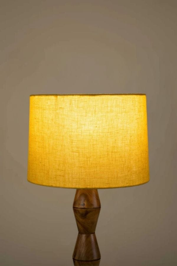 LAMPSHADES Solid Medium Taper Drum Lampshade (Soft Yellow)