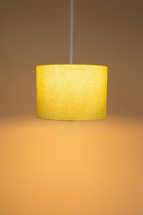 PENDANT LAMPS Solid Medium Drum Pendant (Soft Yellow)
