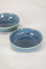 DINING ACCESSORIES Solid Ceramic Round Palette (Set Of 2)