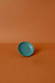 DINING ACCESSORIES Solid Luna Blue Ceramic Trinket Dish (Set Of 2)