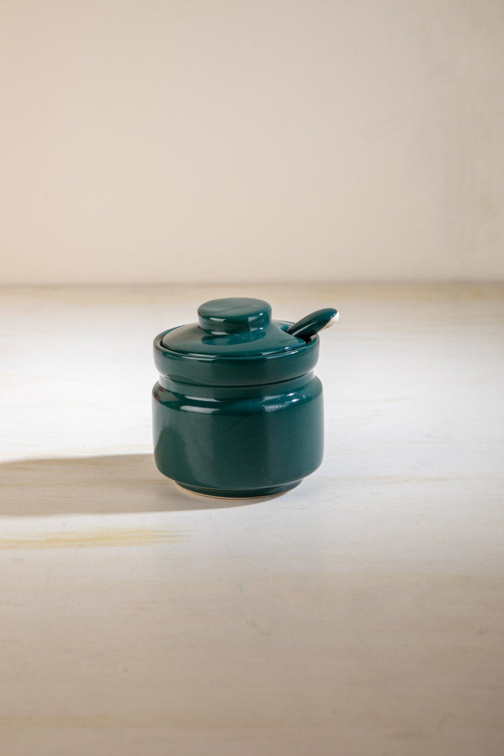 DINING ACCESSORIES Solid Nova Teal Pickle Jar