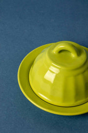 DINING ACCESSORIES Solid Astral Green Butter Dish