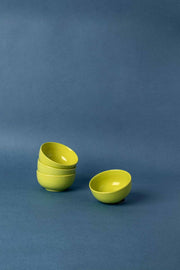 BOWLS Solid Astral Green Ceramic Katori (Set Of 4)