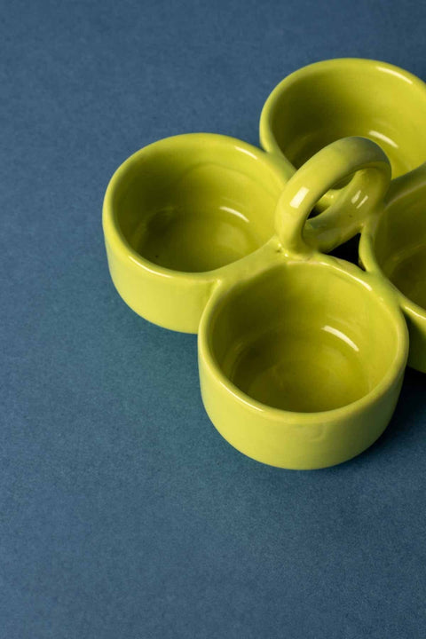 DINING ACCESSORIES Solid Astral Green Ceramic Spice Set