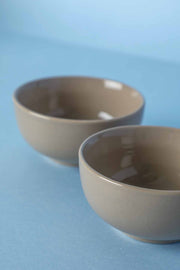 BOWLS Solid Saturn Sand Ceramic Katori (Set Of 4)