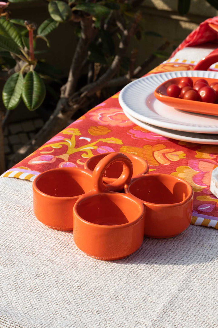 DINING ACCESSORIES Solid Orange Spice Set